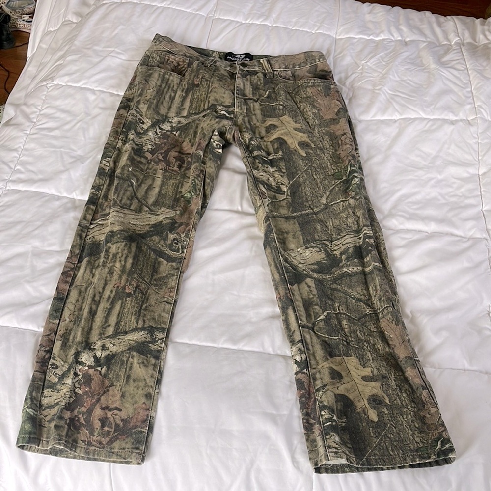 Mossy Oak Mens 100% Cotton Denim Break-Up Infinity Camo Pants 32x30